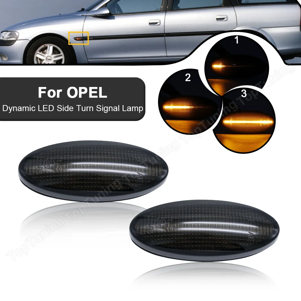 

2X LED Dynamic Side Marker Turn Signal Light Sequential Blinker For Opel Vectra B 1995 1996 1997 1998 1999 2000 2001 2002 2003