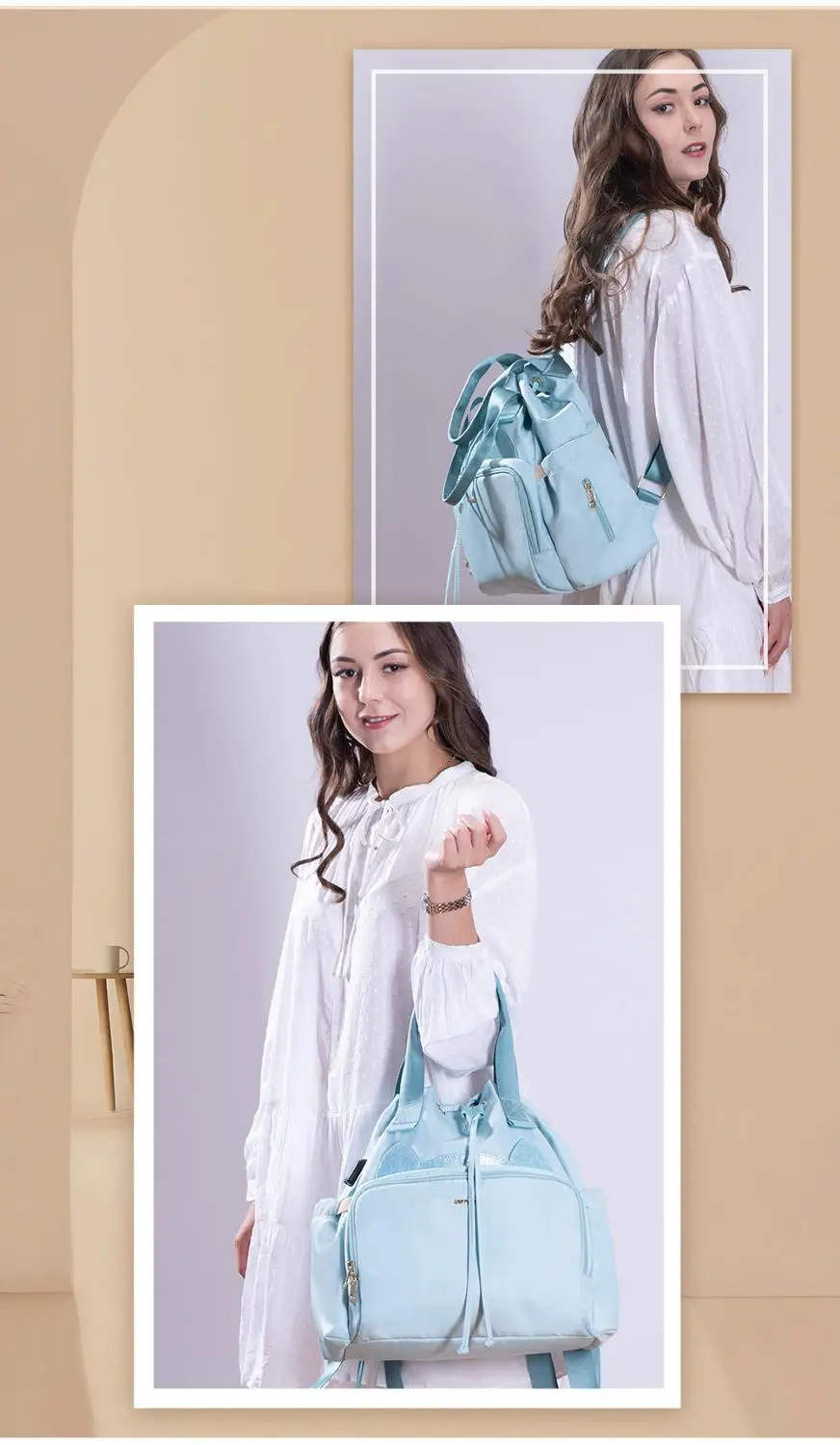 Sunveno модная сумка для подгузников мам ухода за ребенком дорожный рюкзак