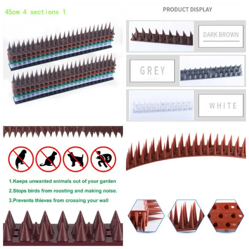 

1pcs Plastic Bird and Pigeon Spikes Anti Bird Anti Pigeon Spike for Get Rid of Pigeons and Scare Birds Pest Control