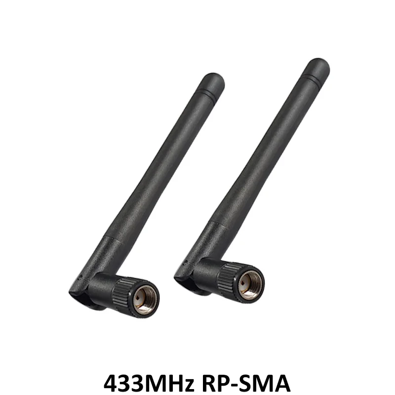 Grandwisdom 5pcs 433MHz antenna 3dbi RP-SMA Connector 433mhz IOT rubber antenne for wireless watermeter Gasmeter Lorawan Emeter