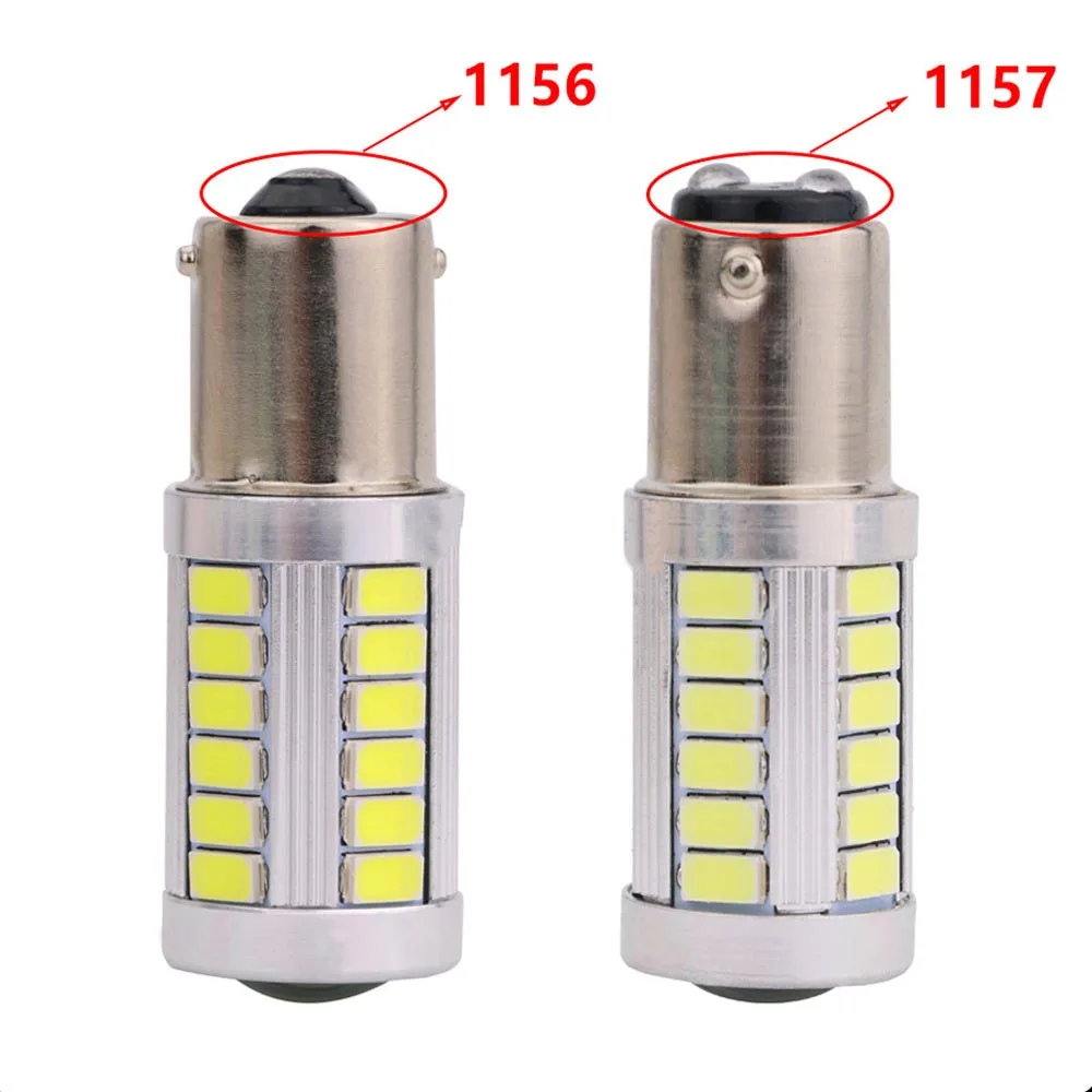 2 шт. очень яркий светодиодный автомобильный сигнал поворота 1156 1157 33SMD задний
