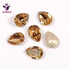 YANRUO каплевидный светильник, каплевидный топаз, кристаллы коготь, все для рукоделия, пришитые Стразы, стеклянные Швейные украшения, алмазные камни