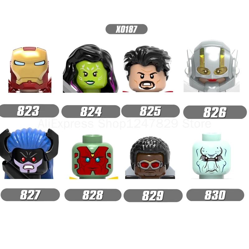 

2021 Feleph Single Movie Figure X0187 Comics Building Blocks Set Model Education Toys for Children