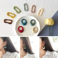 retro morandi color irregular shape resin earring material diy handmade earring accessories