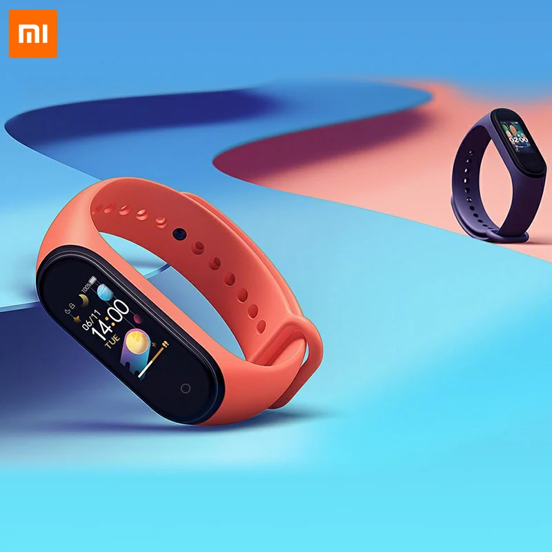 90% новый оригинальный xiaomi mi группа 4 смарт браслет активно матричные осид Экран