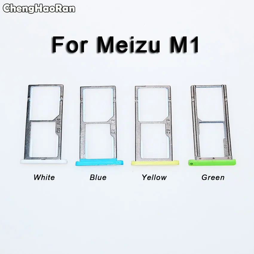ChengHaoRan для Meizu M1 M2 M3 M3S M5 M5S M6 держатель лотка для sim-карты слот адаптер разъем две sim-карты Замена для Meilan 1 2 3 3s 5