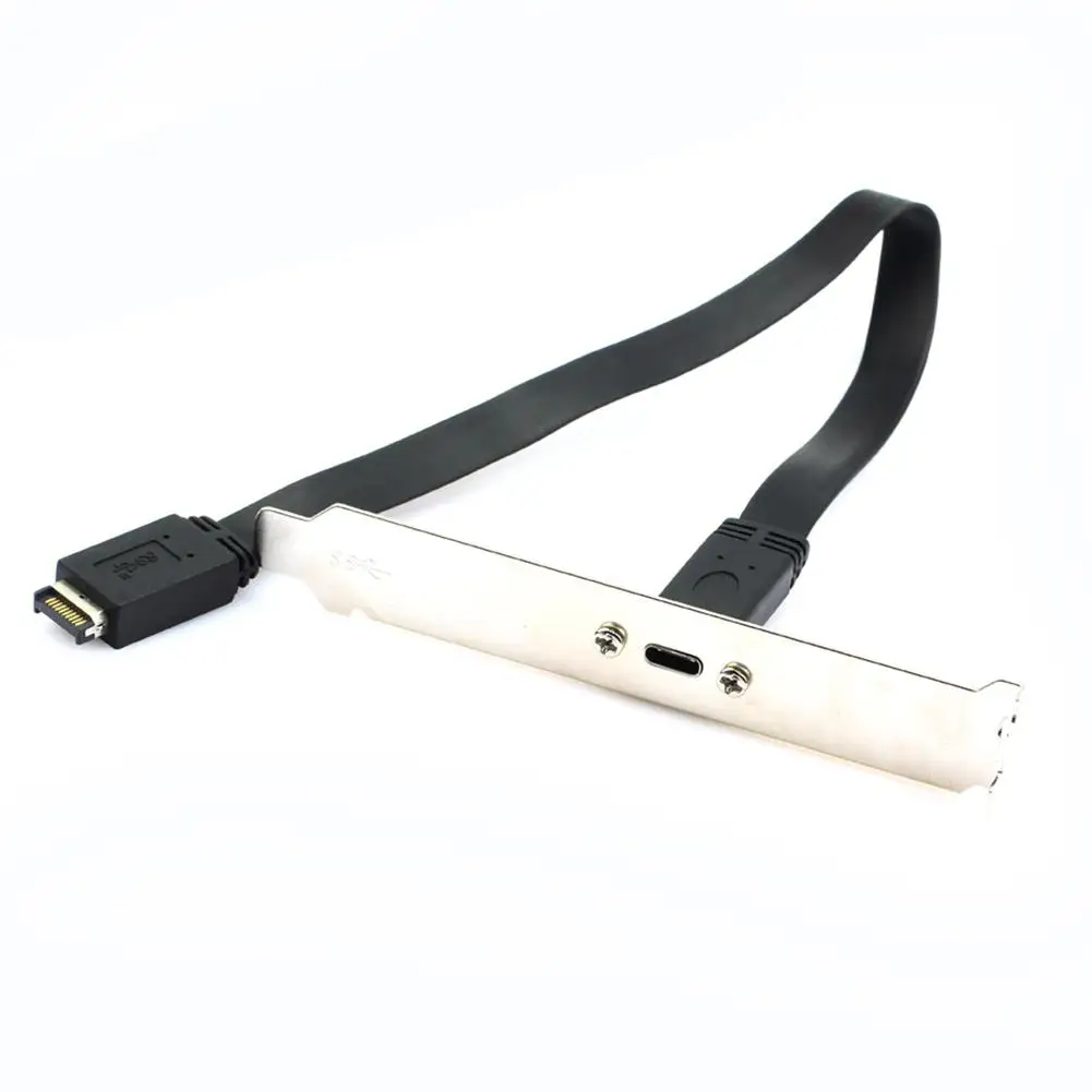 USB 3 1 Разъем передней панели Тип E папа к USB-C C мама расширенный кабель 30 см