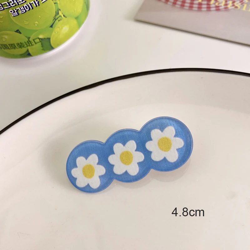 1 шт. милые цветные пончики цветок Детские заколки для волос акриловые аксессуары