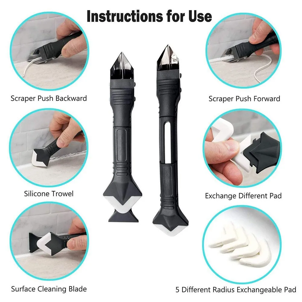 

Professional Scraper Remover Sealant Silicone Pads Workshop Fillers Finisher