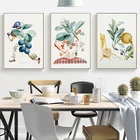 Картины из сериала фрукты Сальвадора Дали, вишни, сливы, постеры и принты, галерея, настенные картины на холсте, декор для кухни, столовой
