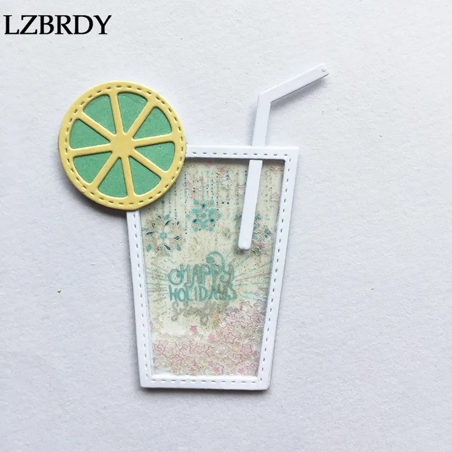 Новинка 2019 металлические Вырубные штампы для сока соломы лимона вырубные