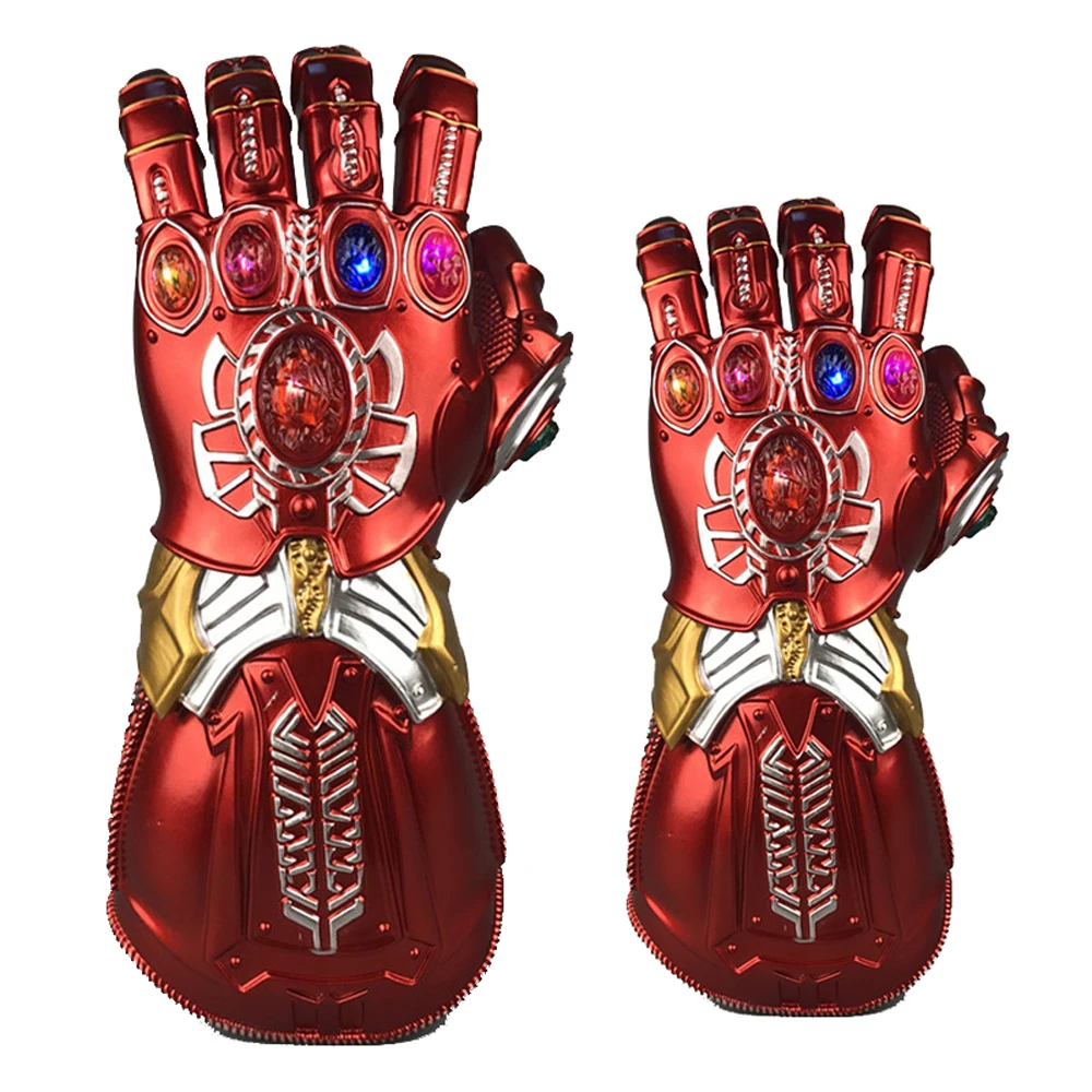 Бесконечность ВОЙНЫ ЖЕЛЕЗНЫЙ ЧЕЛОВЕК Gauntlet красный светодиодный светильник ПВХ