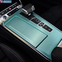 car interior central console gear screen panel dashboard tpu sticker protective film for audi a6 c8 4k s6 2019 2020 accessories