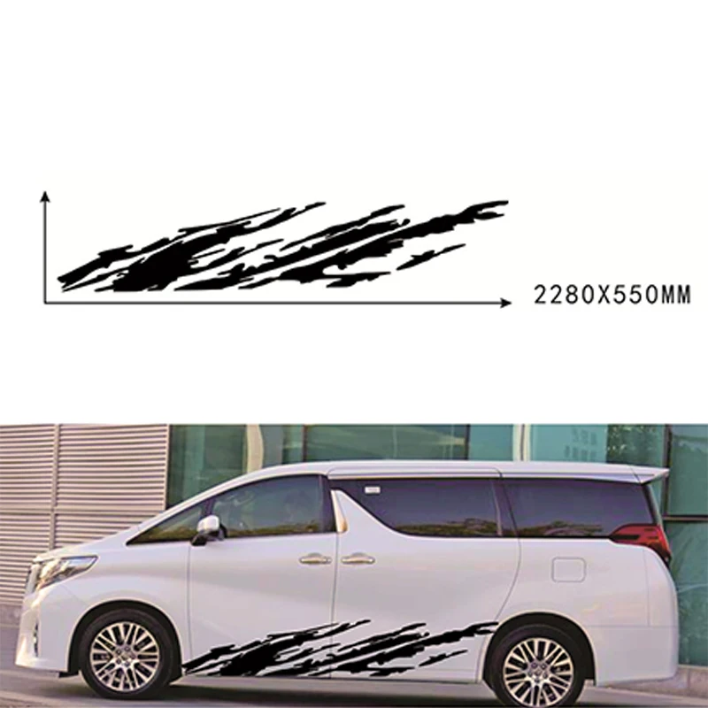 

Black Car body Decal Stickers Mud splash Graphics For Truck off-road 4x4 Side Door