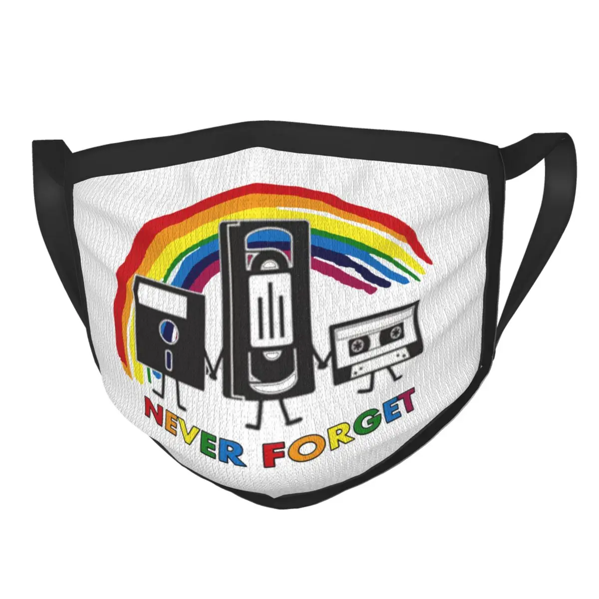 

Never Forget Music Non-Disposable Mouth Face Mask Sarcastic Anti Haze Dustproof Mask Protection Mask Respirator Mouth Muffle