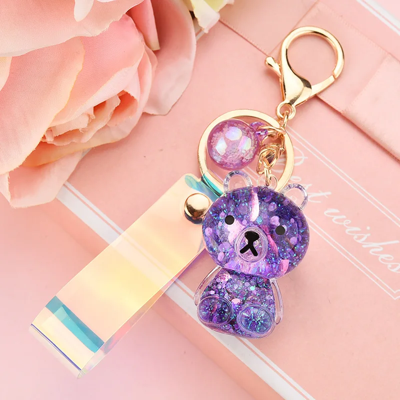 Брелок для ключей из акрила с изображением медведя мультфильма - купить по