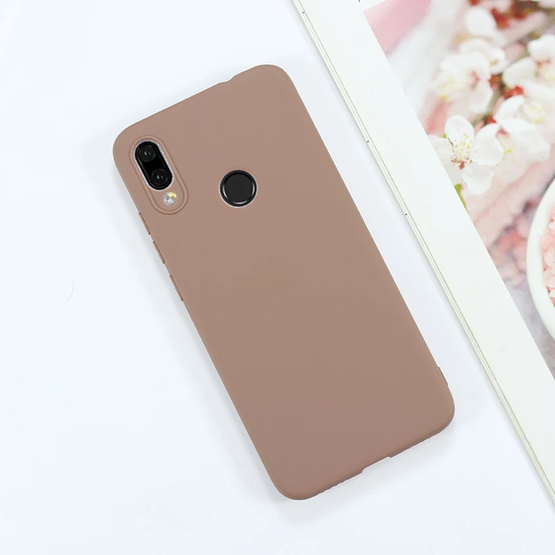 Brown Чехол яркого цвета для huawei Honor 10i, чехол Honor10i, силиконовый чехол для huawei Honor 20i mate 20 P20 P30 Lite Pro, чехол для телефона - Цвет: Brown