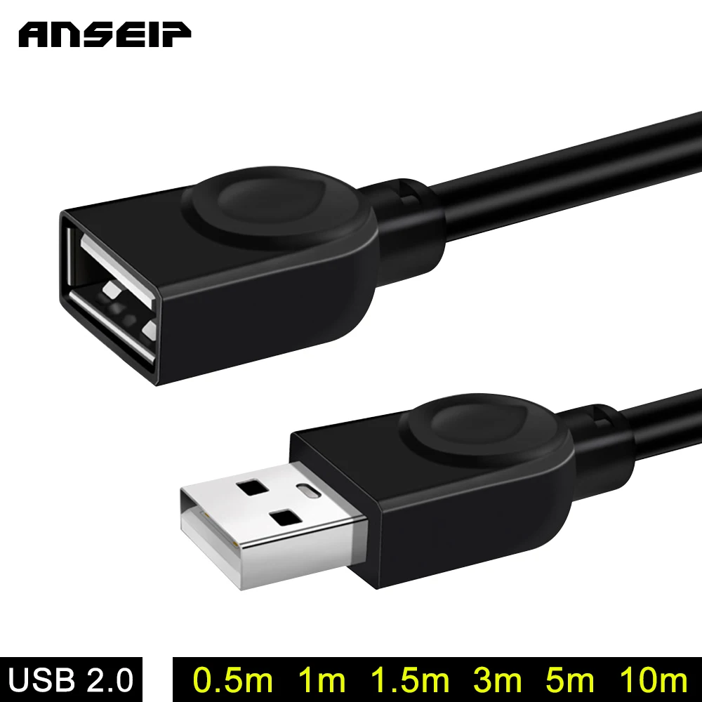 ANSEIP USB 2 0 для подключения к usb адаптеру кабель удлинитель 1 5 м 3 шнура провода