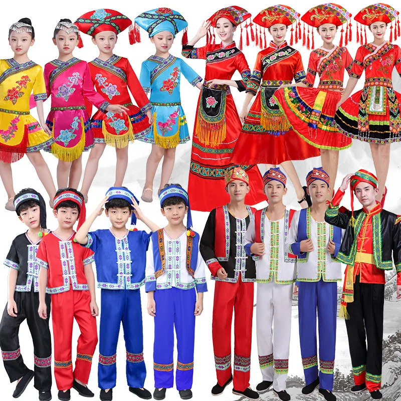 

Новые костюмы для косплея для детей и взрослых, танцевальные костюмы ханьфу Чонсам для девочек, костюмы для выступлений китайских этническ...