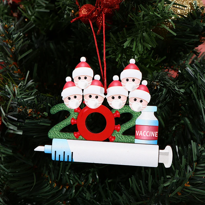 

2021 2022 Quarantine Christmas Decoration DIY Personalized Lovely Family Snowman Christmas Tree Hanging Ornament Pendant