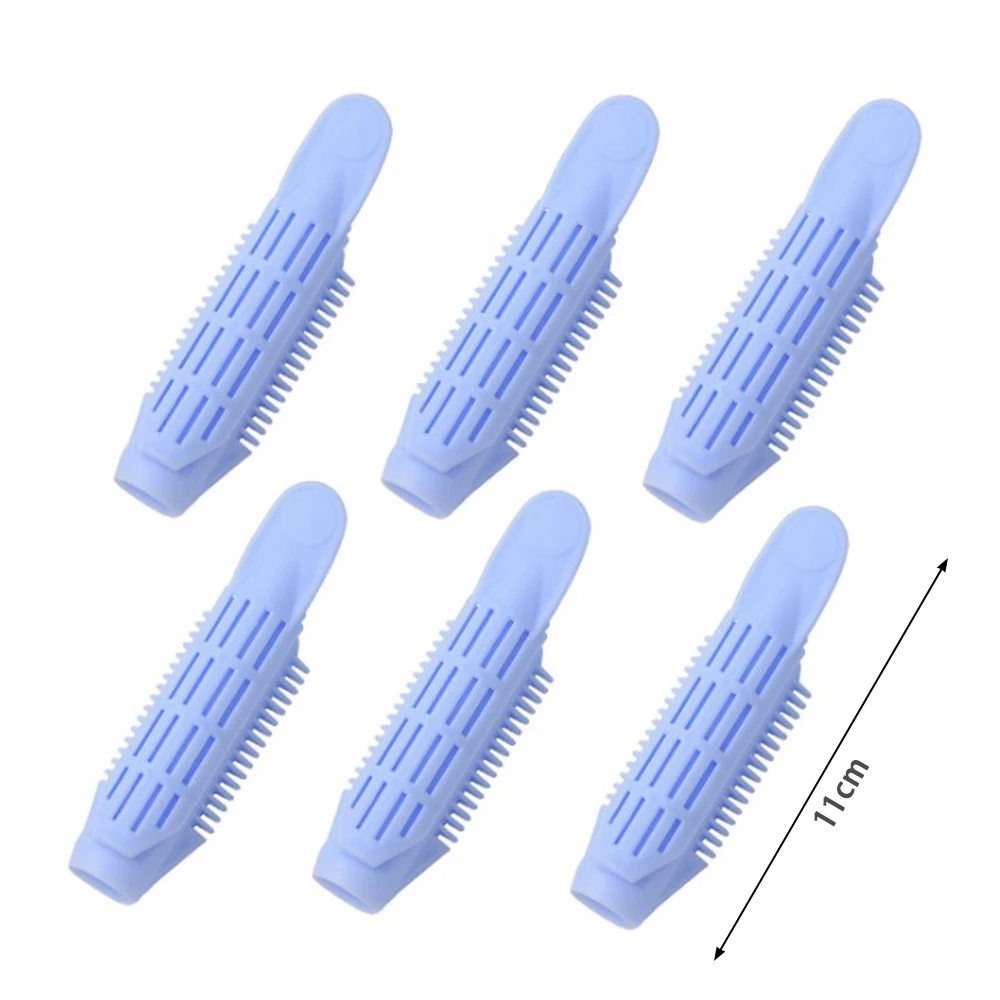 

6PCS Hair Curler Clips Clamps Roots Perm Rods Styling Rollers Fluffy DIY Hair Tools Lightweight Easily Carrying Hair Part