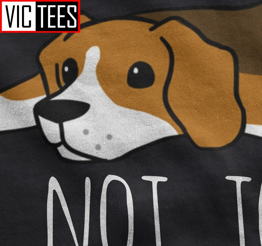 Футболка мужская с забавным надписью Not Today Beagle dog тенниска круглым вырезом