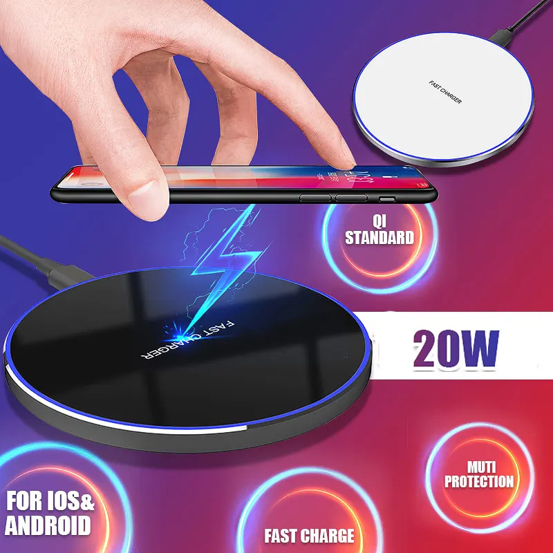 

Wireless Charger For iPhone 12 Pro Max 20W Fast Charger For iPhone 12 11 XS X XR