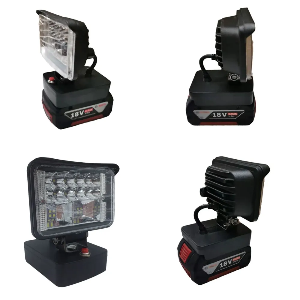 

1PCS DIY Power Tools Working Light For Bosch 18V BAT Flood Focus Spot Light LED Work Light Torch Portable Camping Light