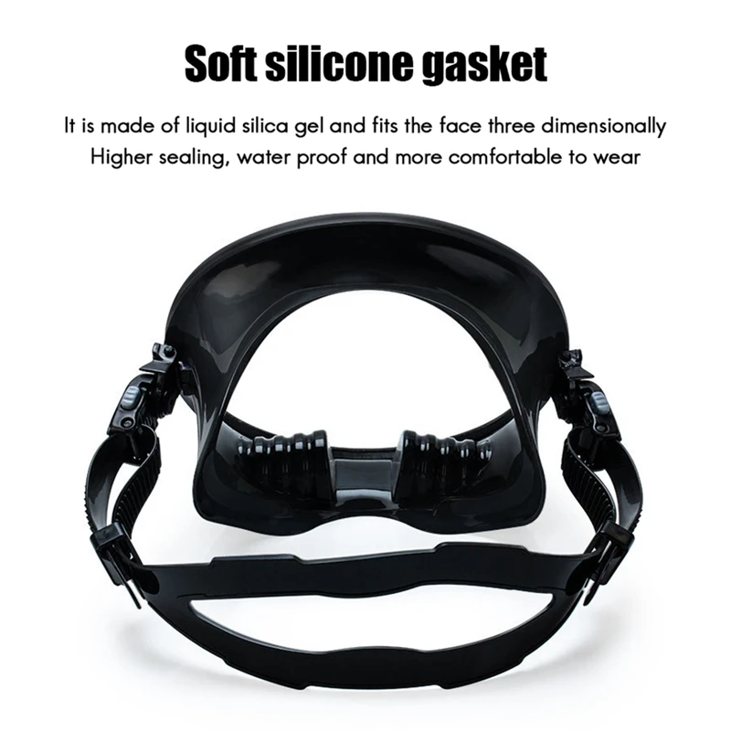 

Professional Adult Anti-Leak Diving Full Face Mask Anti-Fog Snorkeling Swimming Goggles with Adjustable Strap