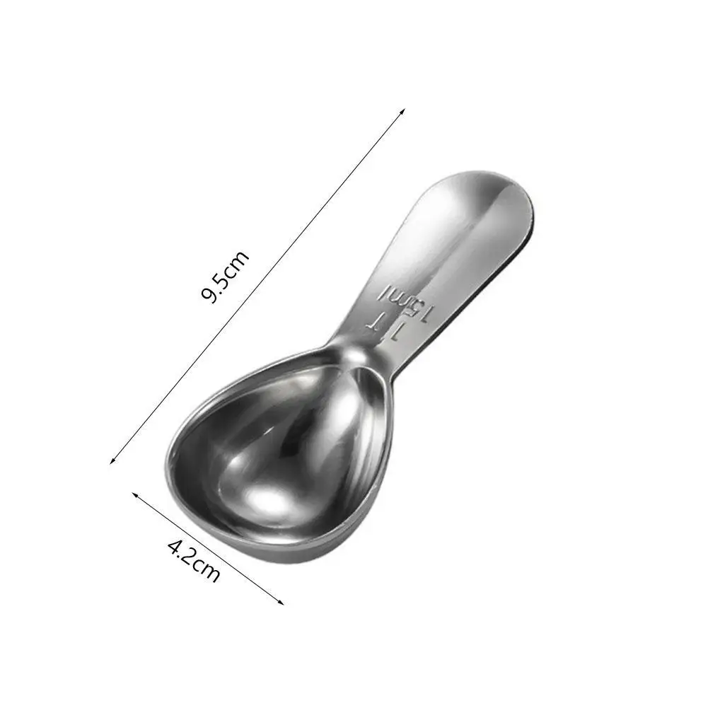 

Steel Coffee Spoon With Scale Measuring Milk Spoon Kitchen Thickness Coffee Spoon With Scale Measuring Spoon Measuring