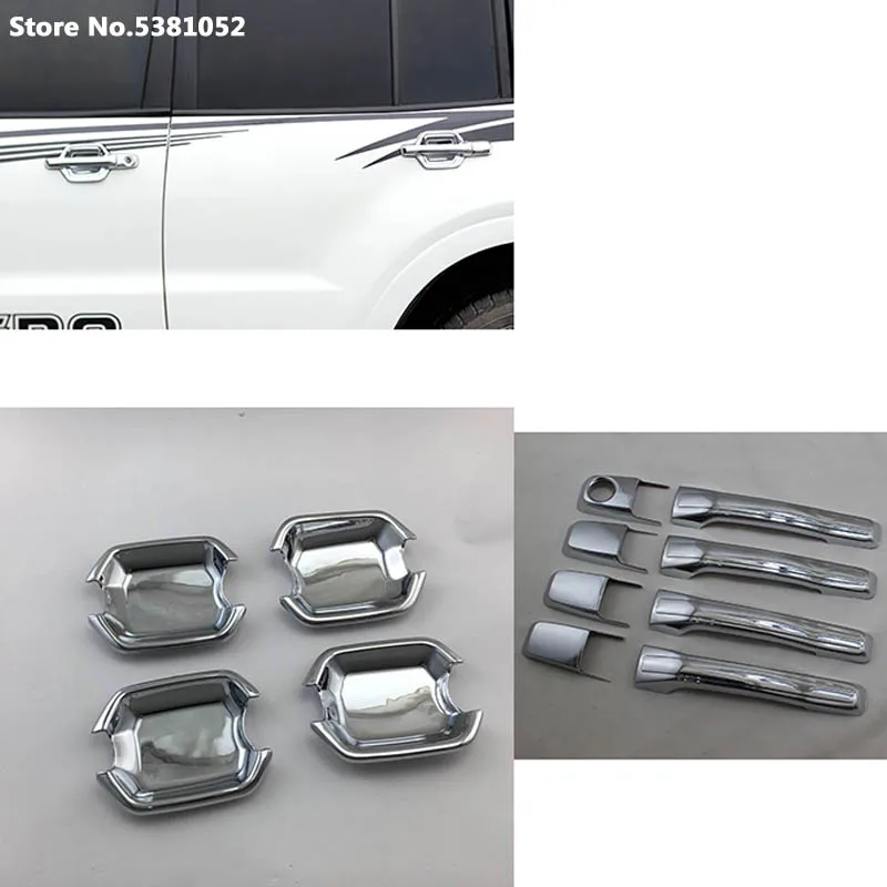 Хромированная накладка на дверную ручку для Mitsubishi Pajero 4 IV V93 V95 V97 V98 2007 2009 2012 2019 2020
