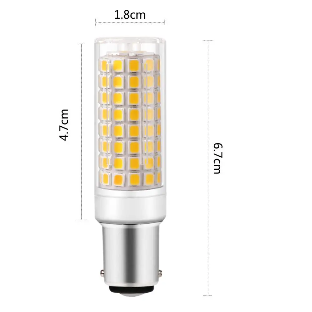 

Home Dimmable Ceramic LED Light Bulb G9 E11 E12 E14 BA15D E17 10W AC 110V US Standard Light Bulb Replace Halogen Free shipping