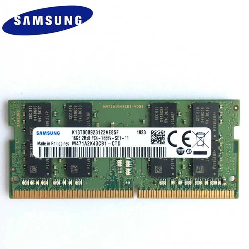 Память для ноутбука Samsung DDR4 16 Гб 2RX8 PC4 2666 в DIMM память МГц оперативная