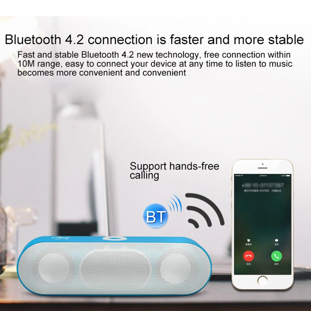 Новый NBY 18 Мини Bluetooth Динамик Портативный Беспроводной звук Системы 3D стерео для