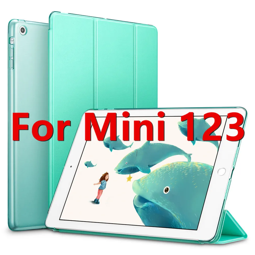 Green for Mini 1 2 3 ESR из искусственной кожи чехол для iPad Mini 5 4 3 2 1 Фолио мягкая задняя трехслойная Подставка Авто спящий Пробуждение смарт-чехол для iPad Mini 5 - Цвет: Green for Mini 1 2 3