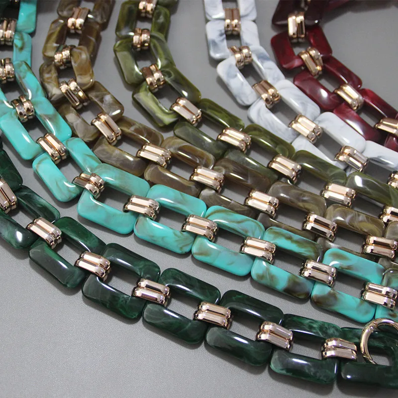 Цепочка-клатч для женщин сменный роскошный ремешок сделай сам из акриловой смолы