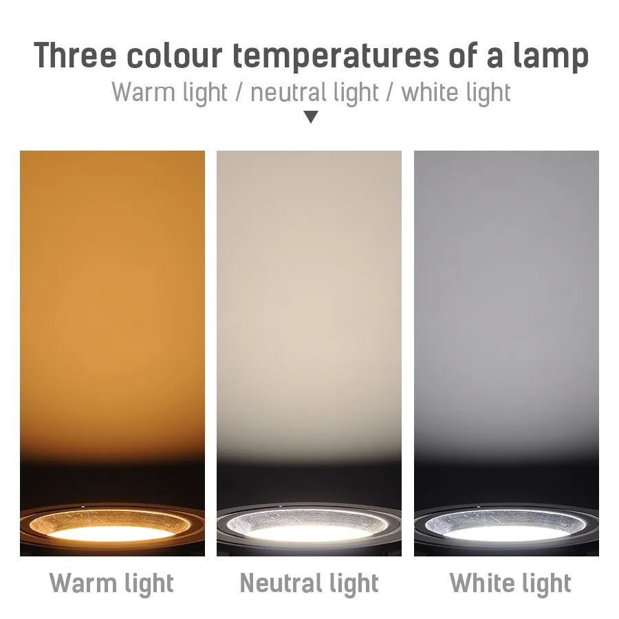 Встраиваемая потолочная лампа 3 цвета 220 В переменного тока 5 Вт