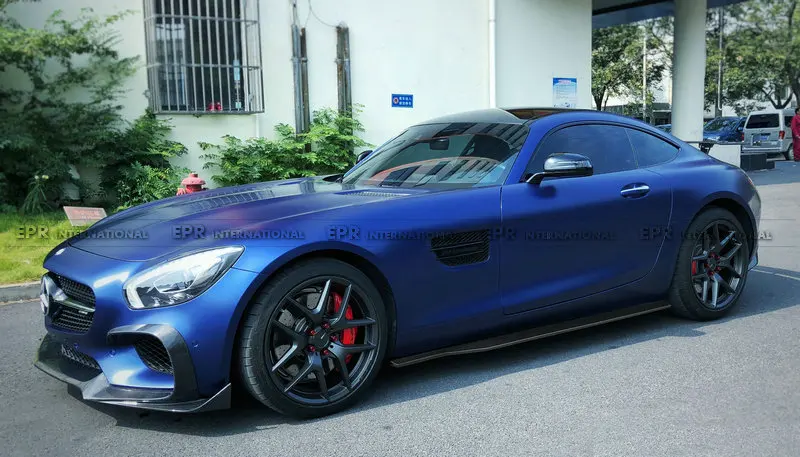 Карбоновая боковая юбка для AMG GT Ren стиль карбоновая боковая юбка комплект для удлинения тела тюнинг для AMG GT гоночная часть