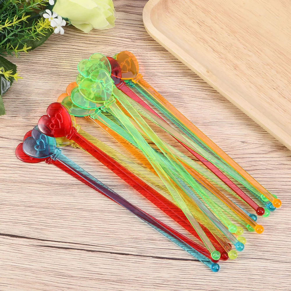 

80Pcs Acrylic Swizzle Stick Creative Stirring Sticks (Random Color)