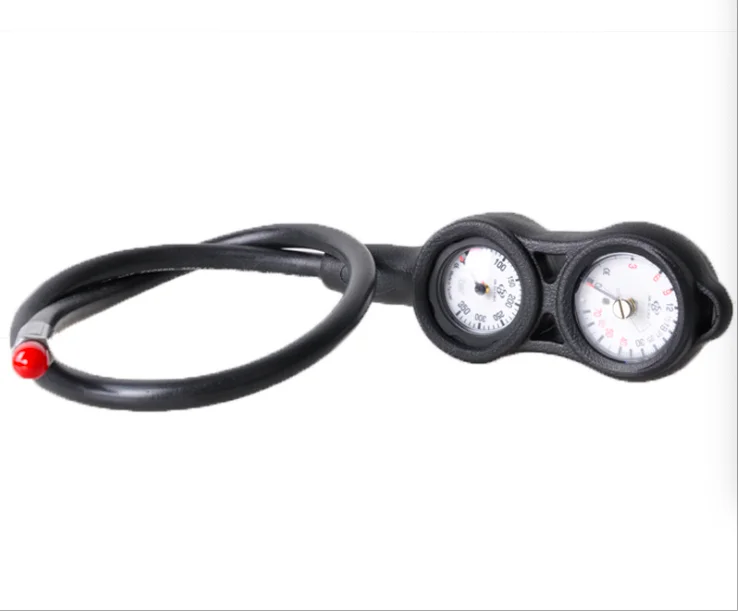 

Professional diving luminous dual table pressure gauge + depth table diving equipment diving barometer