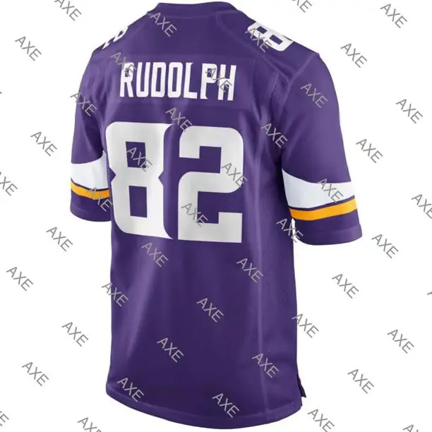 

Customized Stitch Embroidery Letters American Football Jersey Kyle Rudolph Men's Minnesota Purple White Legend Player Jersey