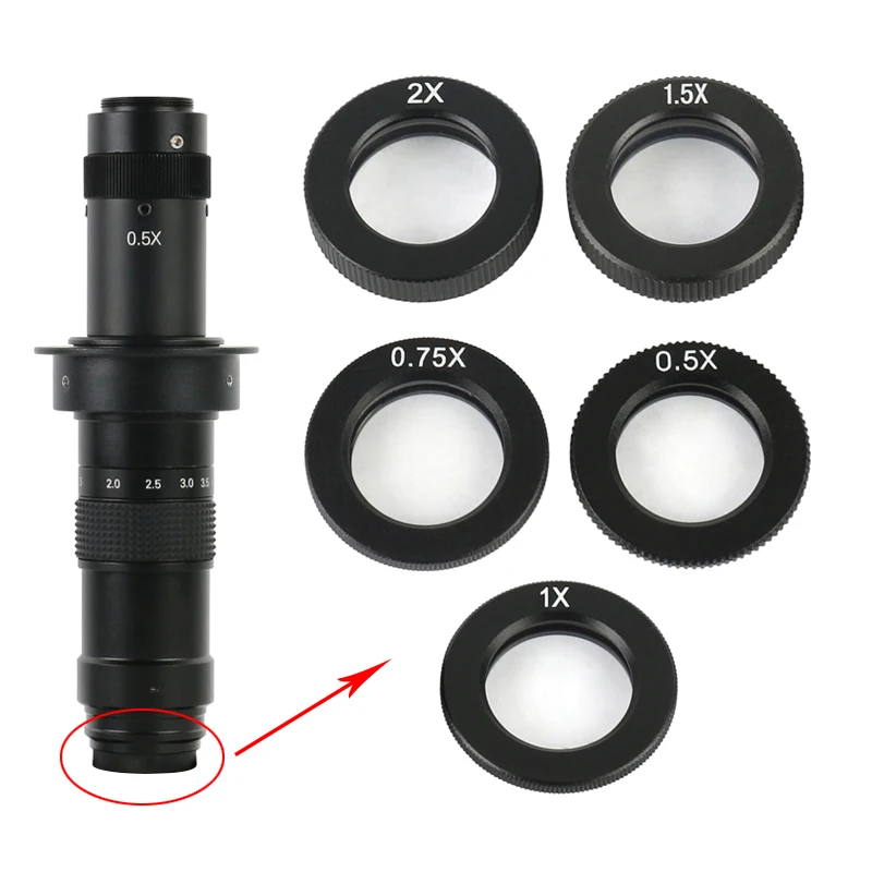 . 3X 0.5X 0.75X 1.5X 2 0 вспомогательный стеклянный объектив для параллельных оптических