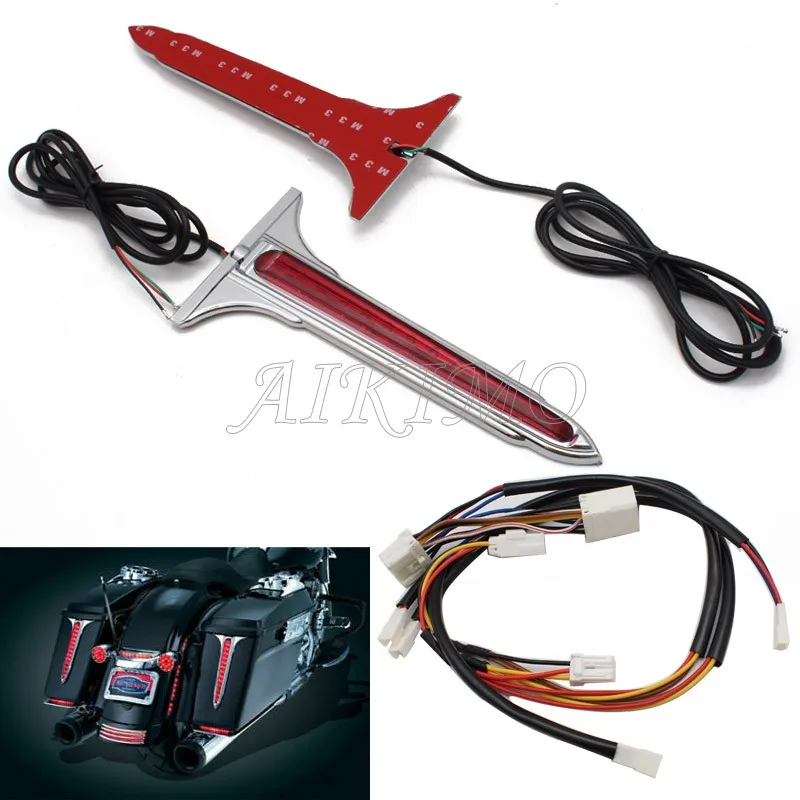 Светодиодный задний фсветильник направленного света с красными линзами для Harley