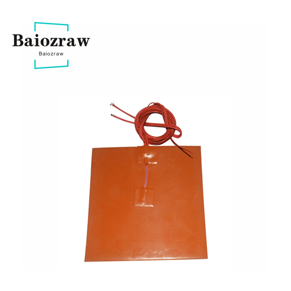 Силиконовый Нагревательный элемент 370x370 мм нагреватель для 3D принтера