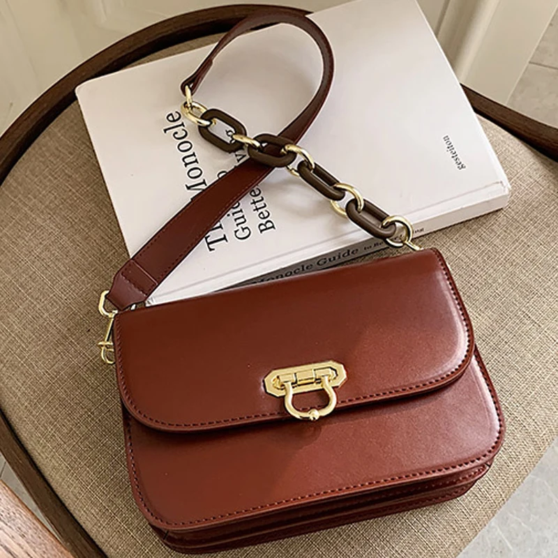 

Leather Solid Pu Color Small Crossbody Bags for Women 2020 Summer Chain Designer Lady Travel Shoulder Messenger Handbags