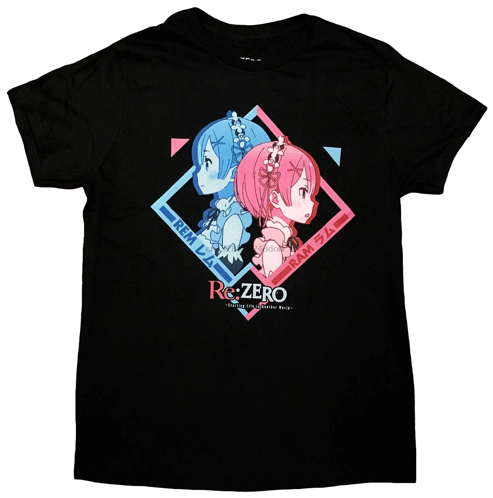 Мужская футболка с надписью Re Zero Start Life in other World | одежда