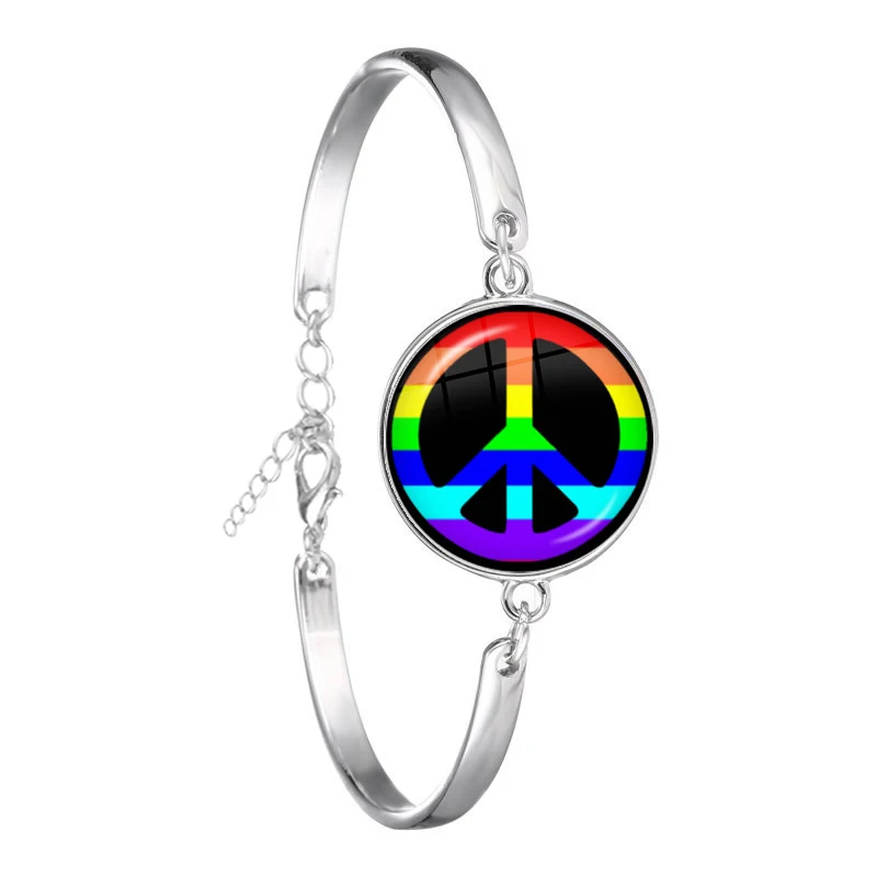 Bi Pride браслет-цепочка ЛГБТ модный браслет-гордость ювелирные изделия Радужный