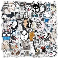 103050pcs cute animal husky dog graffiti personalized luggage laptop mobile phone decoration waterproof stickers wholesale