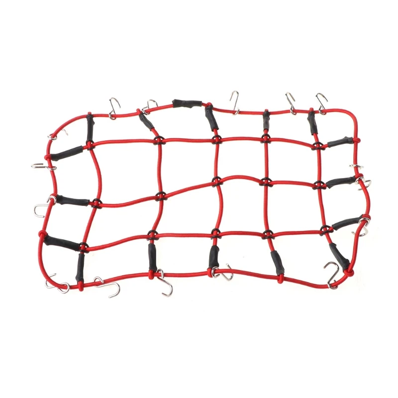 

Elastic Luggage Net Car Roof Rack Storage Net With Hooks Rubber Band for Axial SCX10 Net D90 RC4WD TRX-4 1:10 RC Car