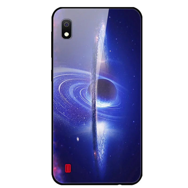 53 Для samsung A10 чехол закаленное стекло твердая задняя крышка для samsung Galaxy A10 A 10 A10S A 10S чехлы для телефонов силикон бампер Coque - Цвет: 53